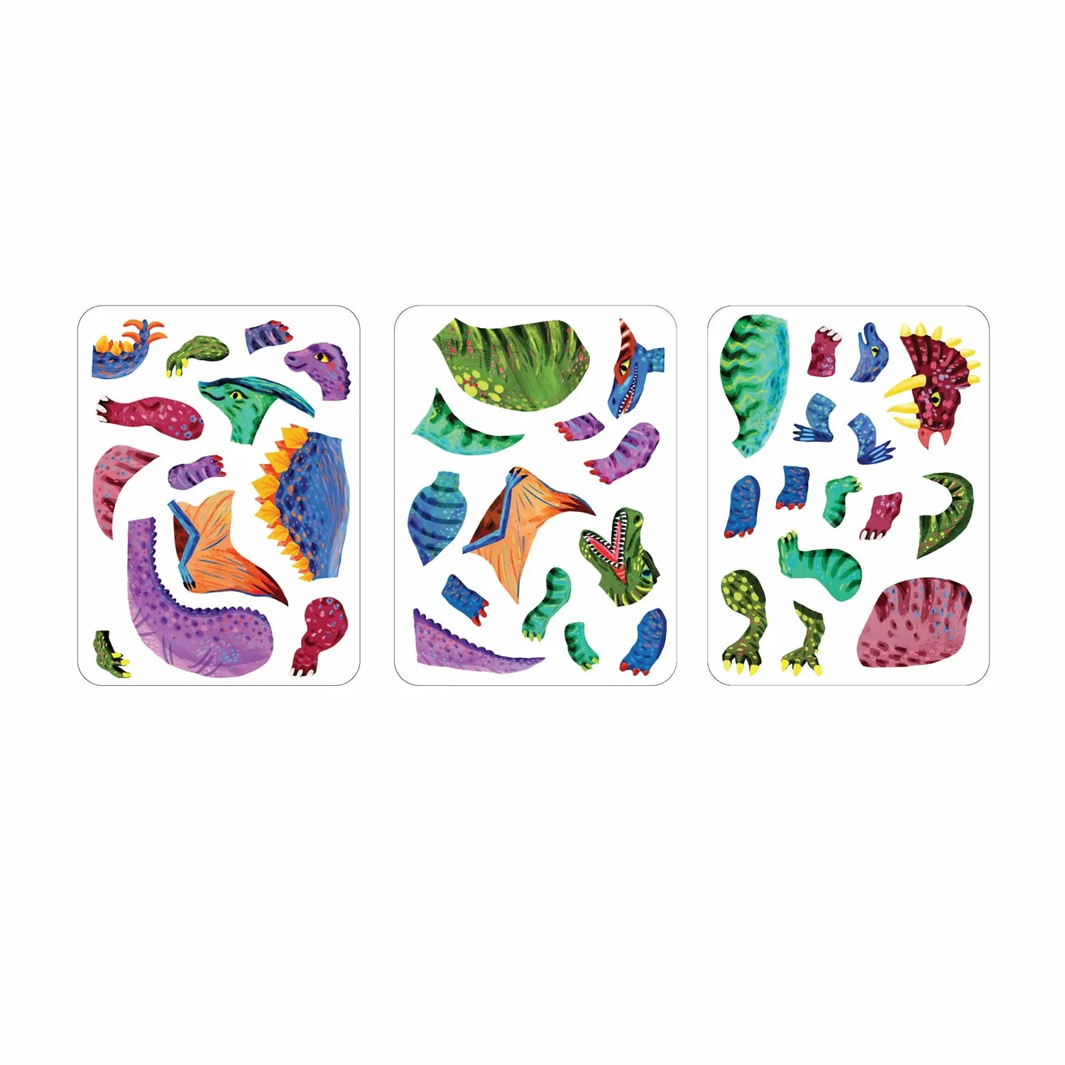 Mudpuppy Dino Mix-Up Magnetic Build-It joc 40 magneti