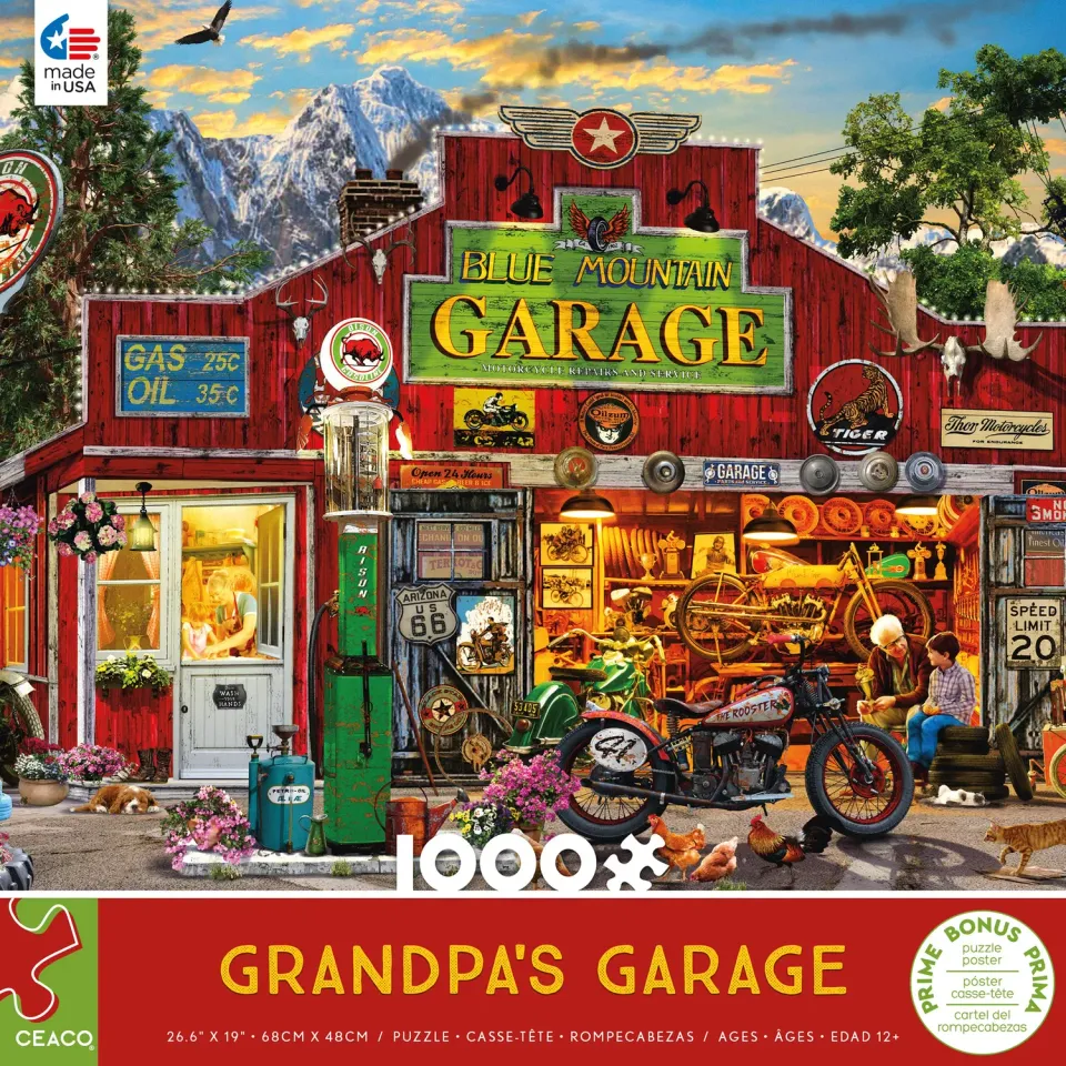 Ceaco Grandpa's Garage puzzle 1000 piese adulti