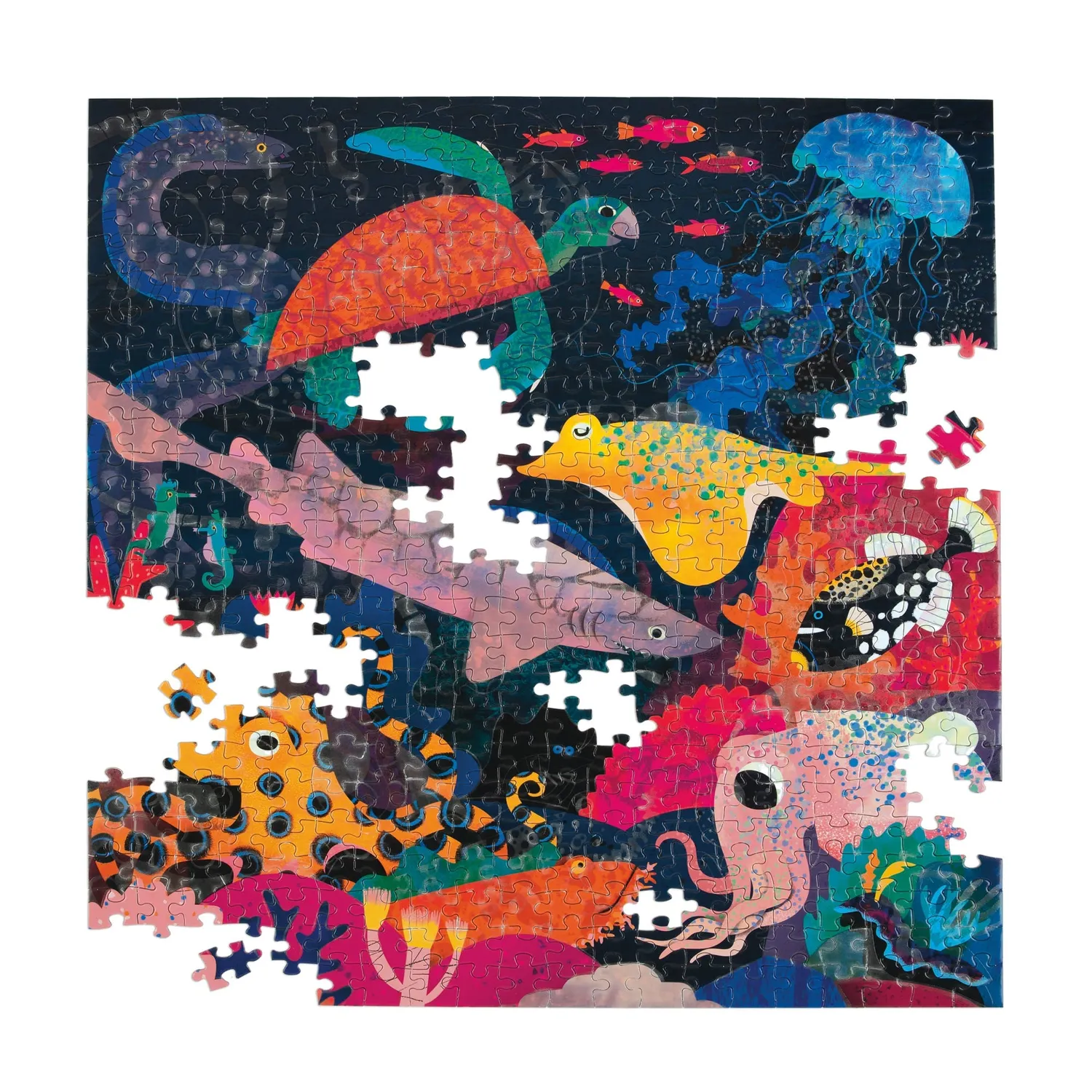 Mudpuppy Ocean Illuminated puzzle 500 piese fosforescent