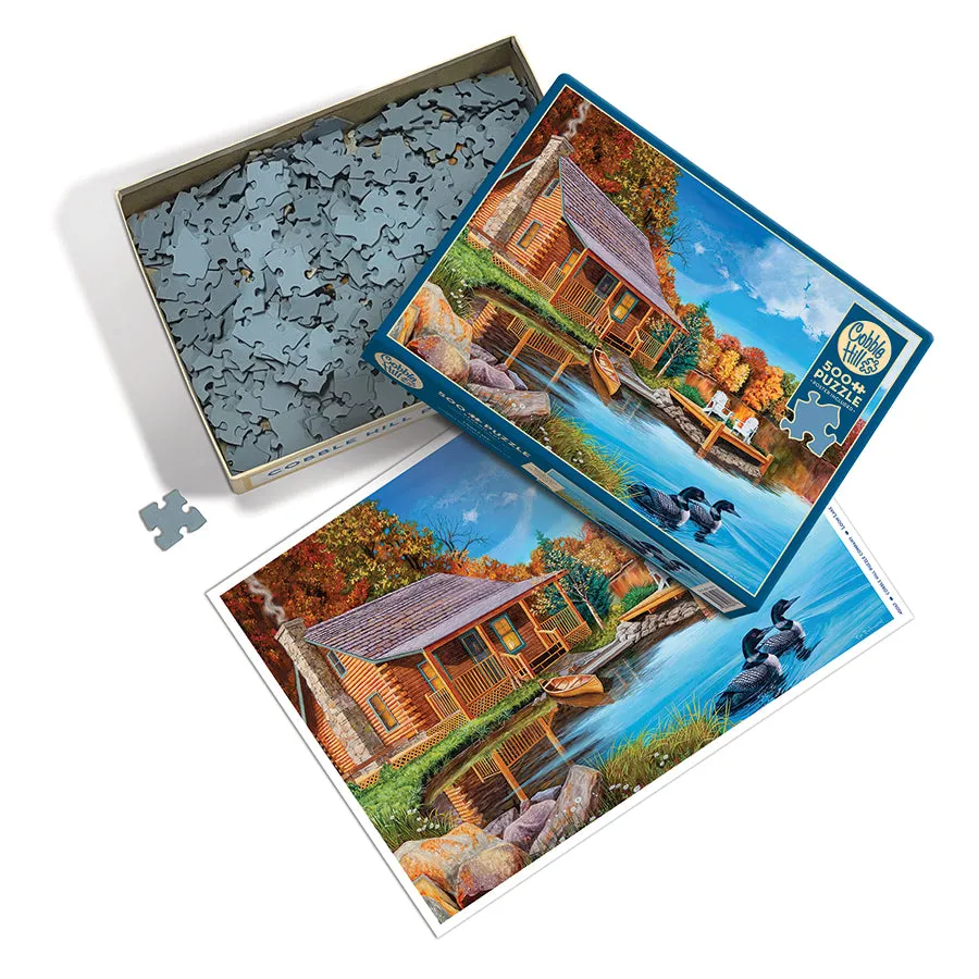 Cobble Hill Loon Lake puzzle 500 piese lac