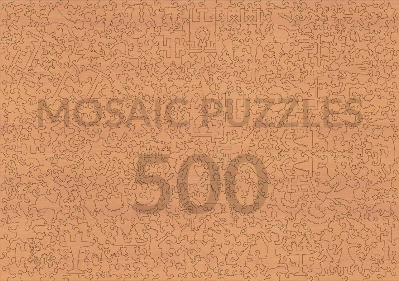 Mosaic Puzzles Gift of Joy puzzle lemn 500 piese festiv