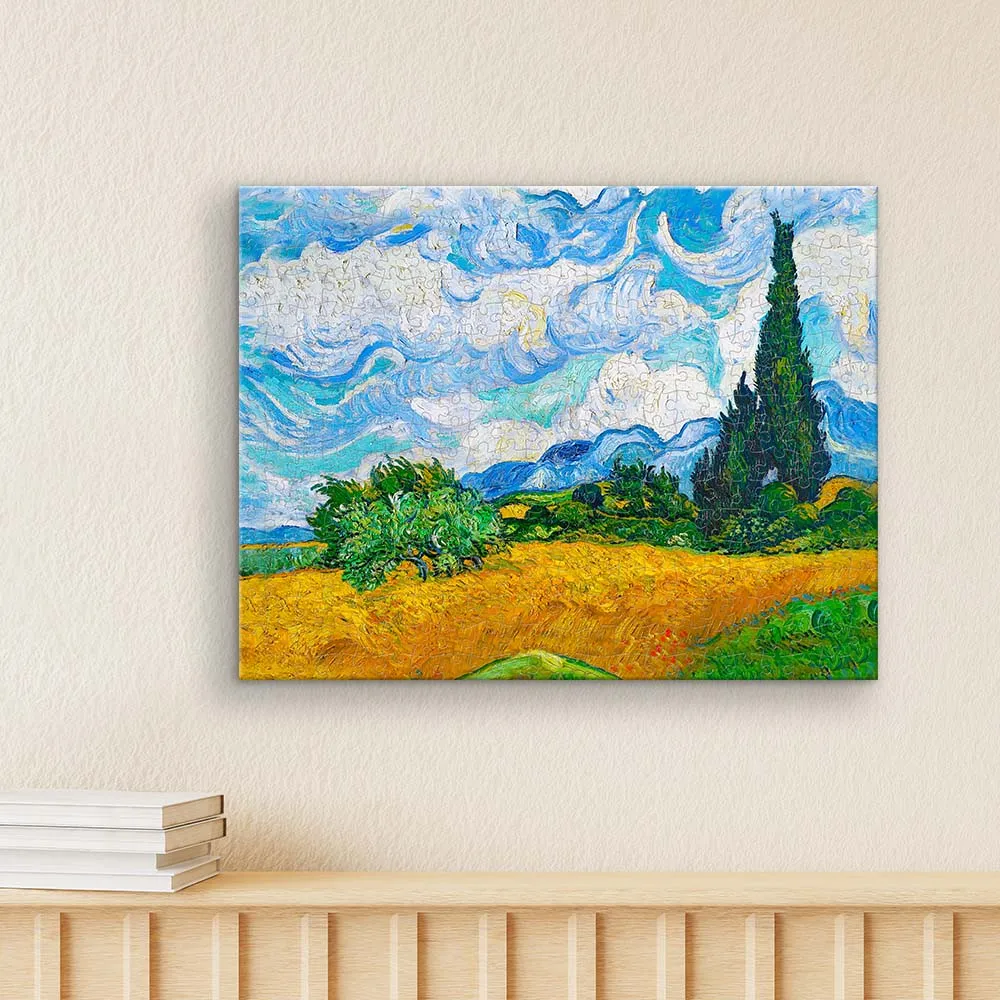 PieceRelax Puzzle Canvas Wheat Field Cypresses HN1307 puzzle