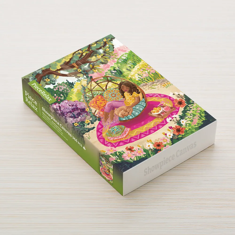 PieceRelax Resting Scene HN1370 puzzle canvas grădină