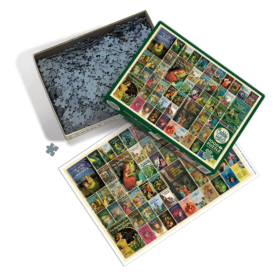 Cobble Hill Nancy Drew puzzle 1000 piese carti vintage