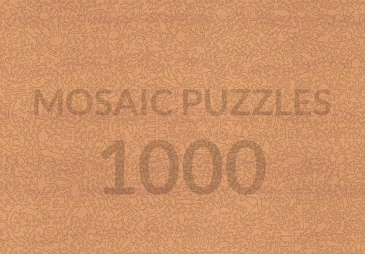 Mosaic Puzzles Rainbow Betta Fish puzzle din lemn 250 piese peste