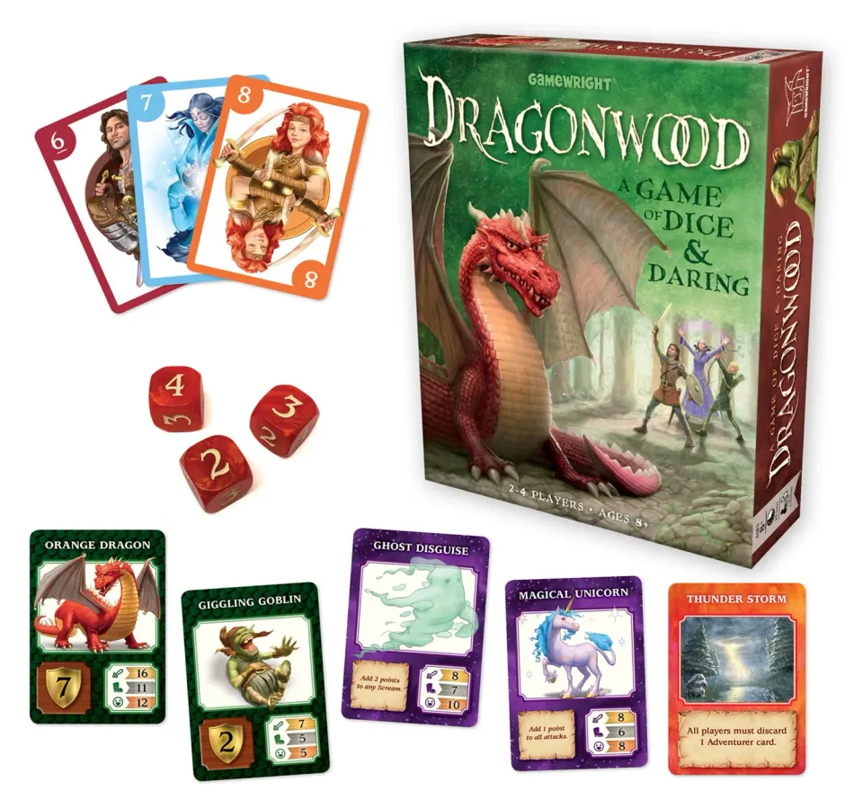 Gamewright Dragonwood joc de societate cu zaruri aventură