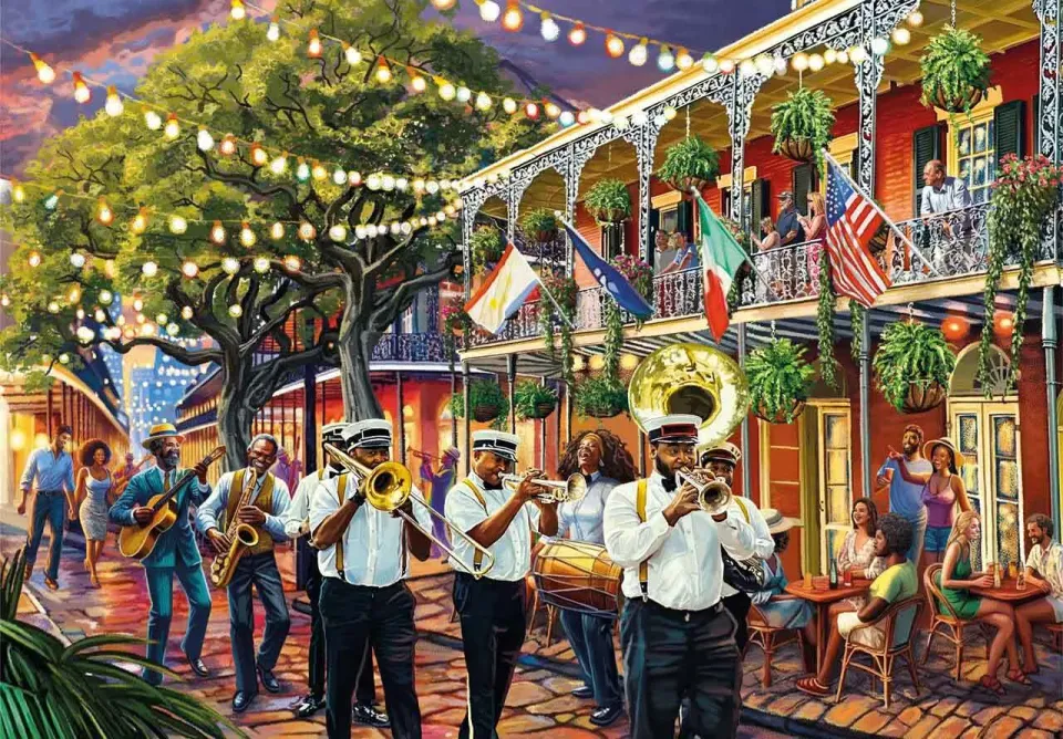 Mosaic Puzzles New Orleans Spirit puzzle lemn 500 piese jazz