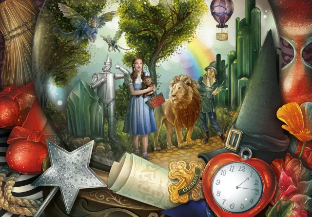 Mosaic Puzzles Yellow Brick Road puzzle lemn 100 piese basm