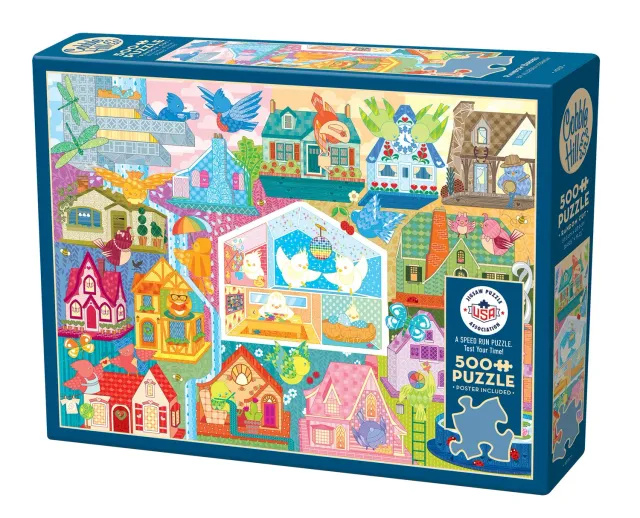 Cobble Hill Rainbow Birdies puzzle 500 piese viteză