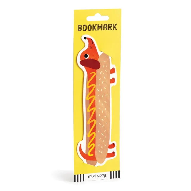 Mudpuppy Hot Dog semn de carte forma hot dog