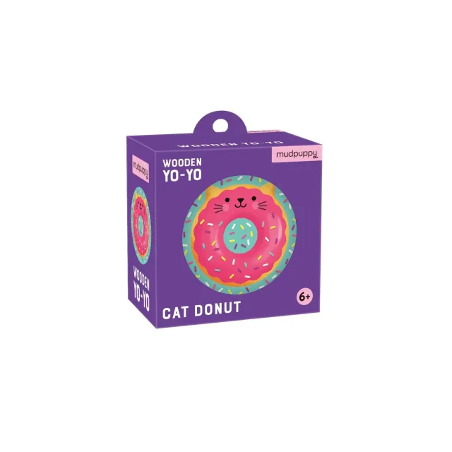 Mudpuppy Cat Donut yo-yo lemn cu pisică