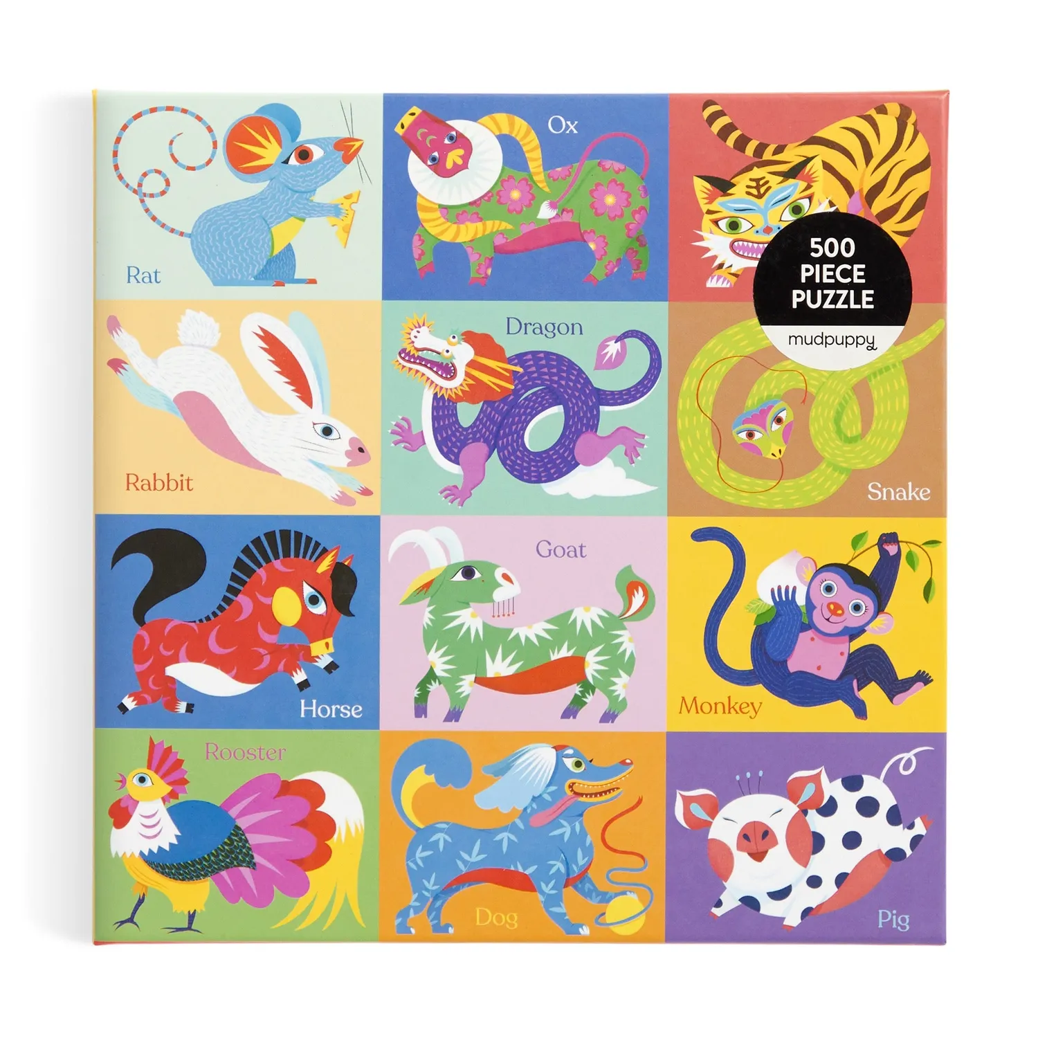 Mudpuppy Chinese Zodiac puzzle 500 piese 51x51 cm