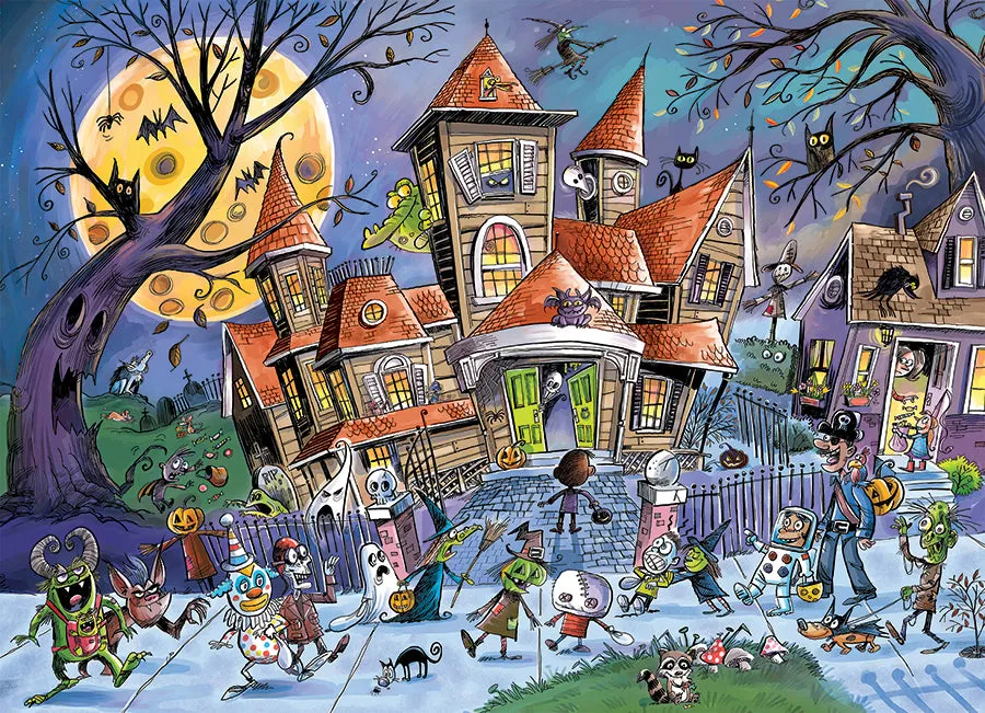 Cobble Hill Haunted House puzzle familie 350 piese