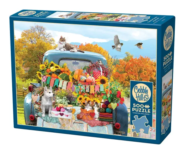 Cobble Hill Country Truck in Autumn puzzle 500 piese toamna