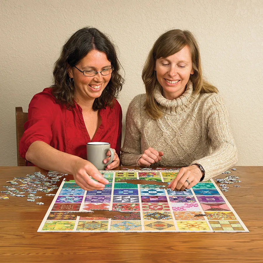 Cobble Hill Common Quilt Blocks puzzle 1000 piese modele