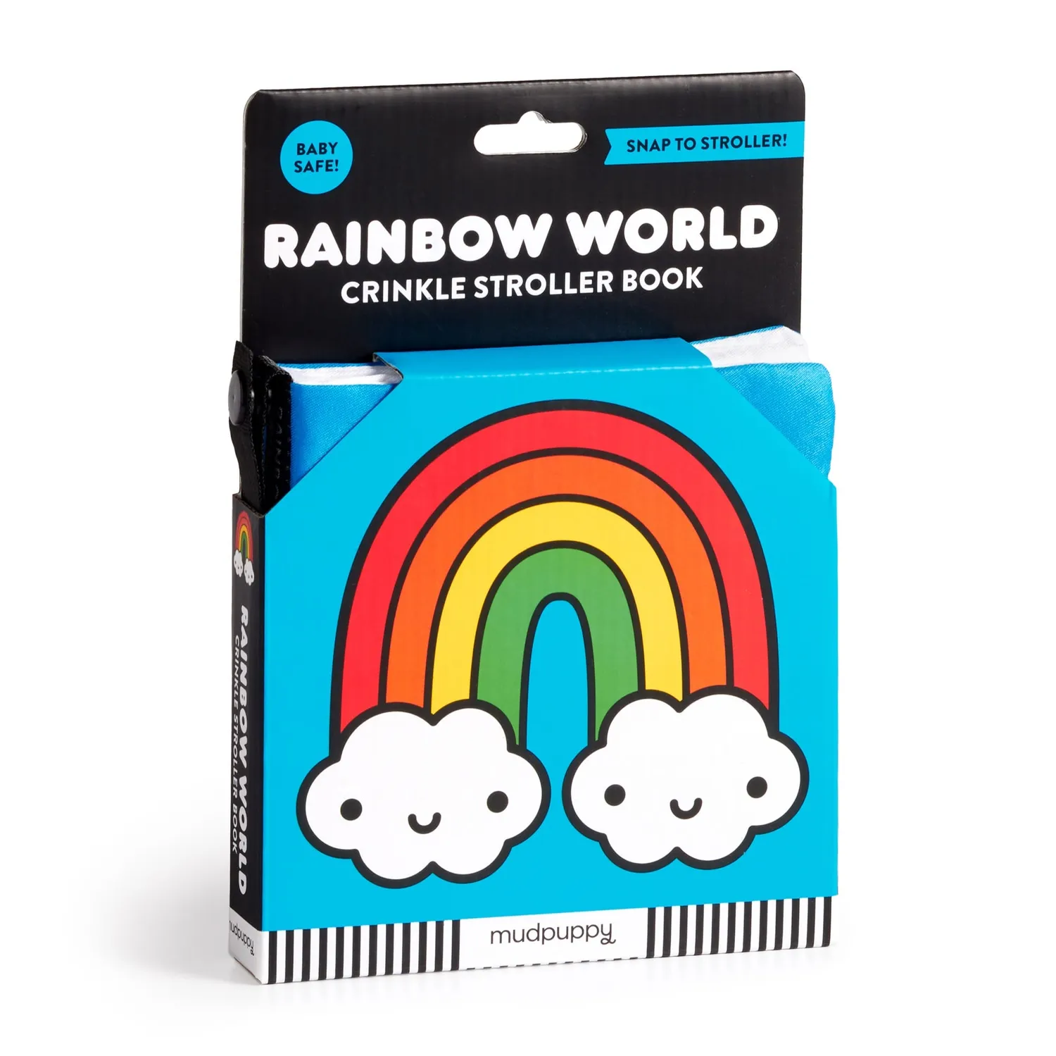 Mudpuppy Rainbow World carte textila carucior fosnitoare 13cm