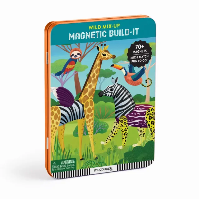 Mudpuppy Wild Mix-Up joc magnetic animale cutie metal