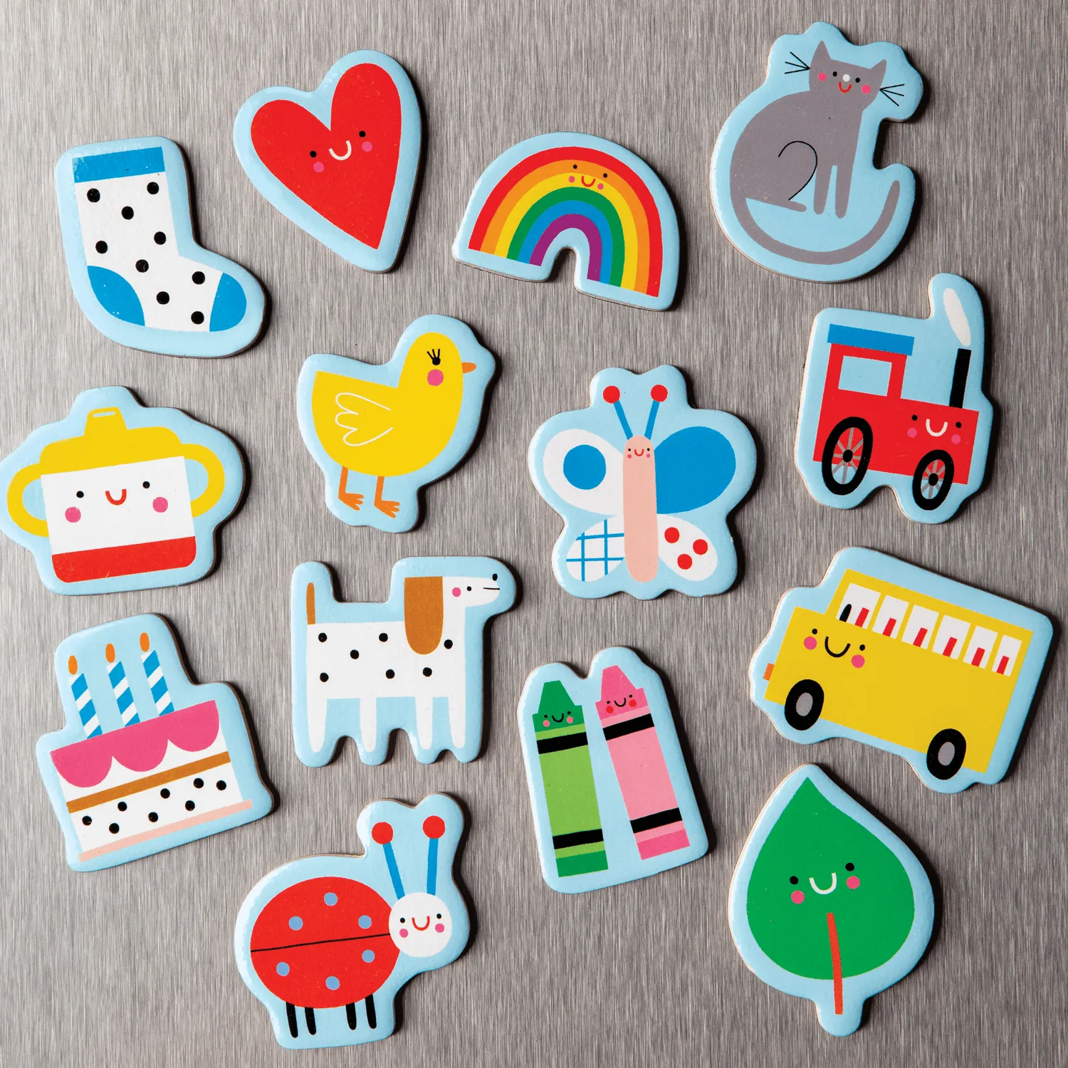Mudpuppy Baby's First Words set magnetic lemn cuvinte