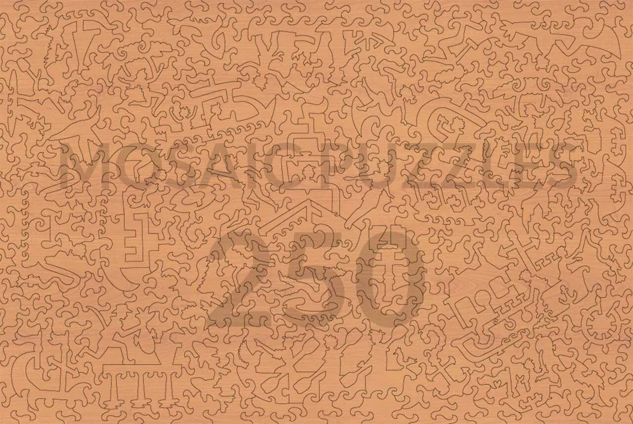 Mosaic Puzzles Sunday on La Grande puzzle lemn 50 piese impresionism