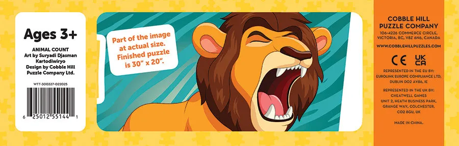 Cobble Hill Animal Count puzzle podea 35 piese cifre