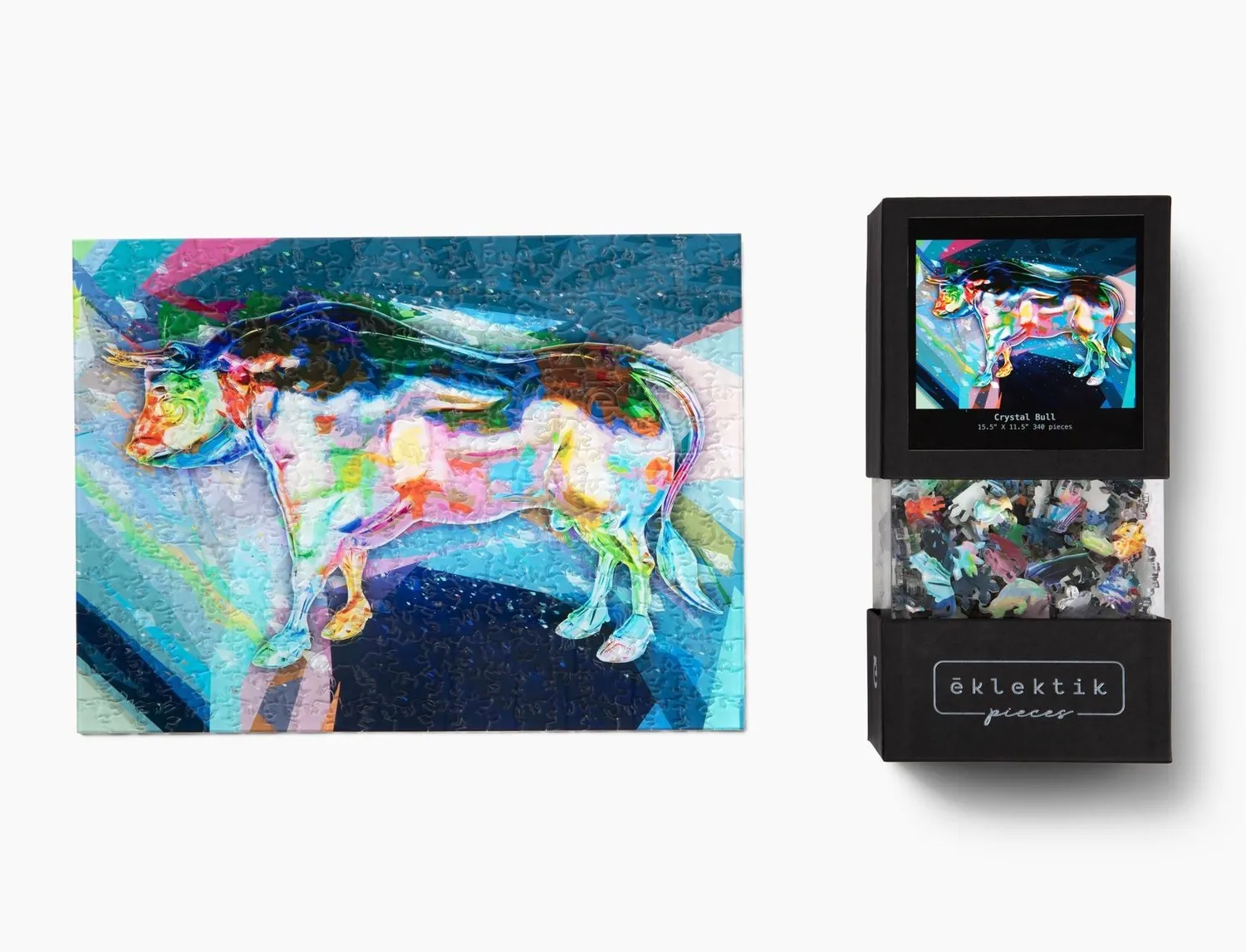 Eklektik Pieces Crystal Bull puzzle 340 piese 39x29 cm taur
