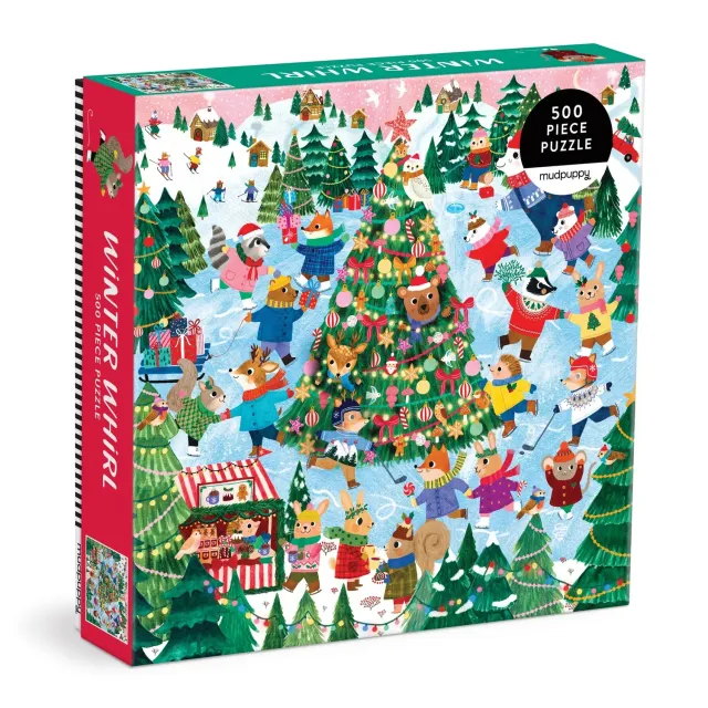 Mudpuppy Winter Whirl puzzle 500 piese de iarna