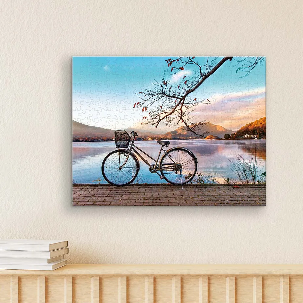 PieceRelax Puzzle Canvas Bicycle Lake HN1314 puzzle tablou lac