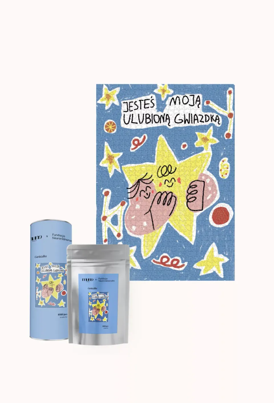 Muno Puzzle Gwiazdka puzzle 1000 piese colorat