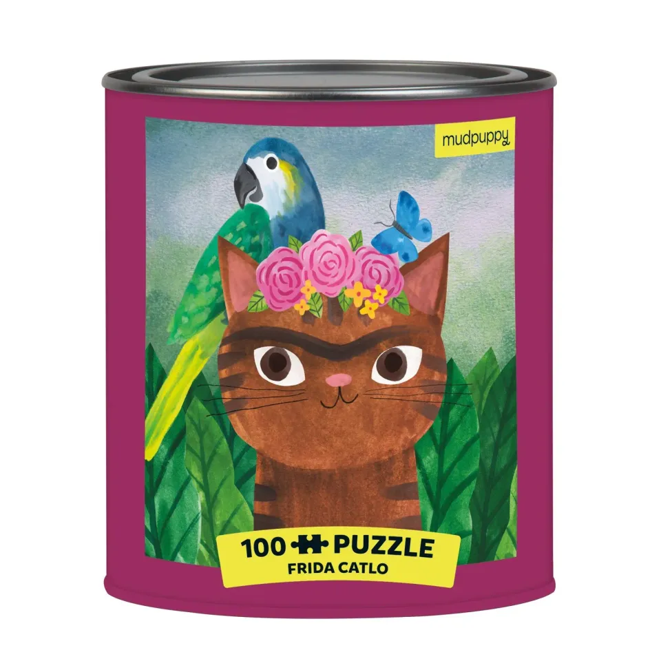 Mudpuppy Frida Catlo Artsy Cats puzzle 100 piese cutie