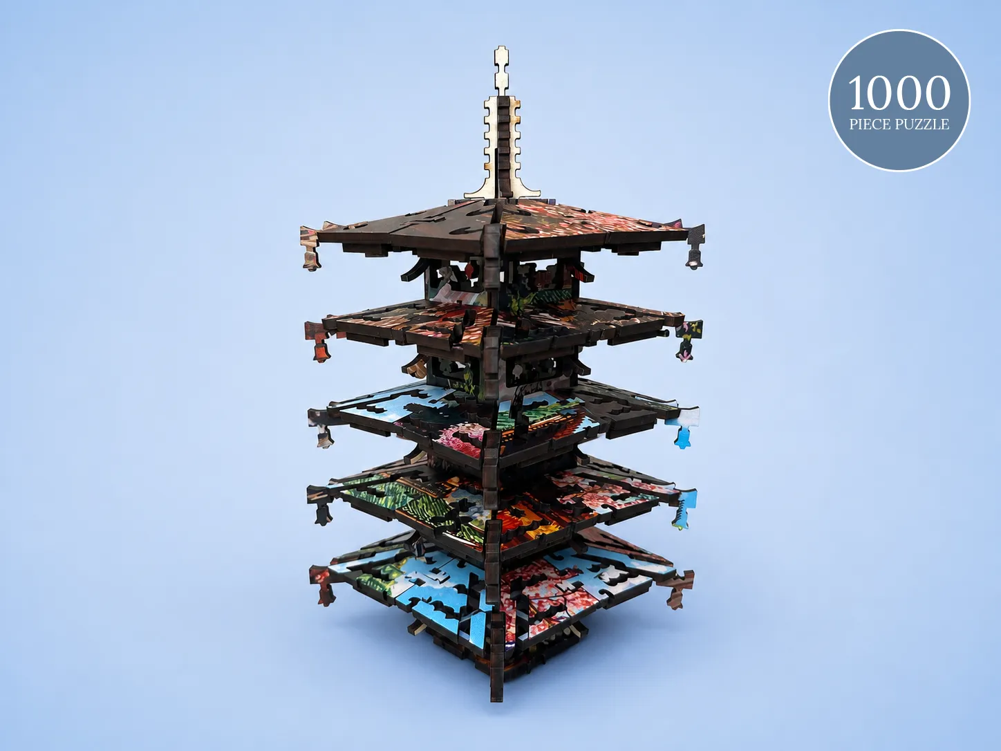 Mosaic Puzzles Heritage 3D Kyoto in Bloom puzzle lemn 1000 piese 3D