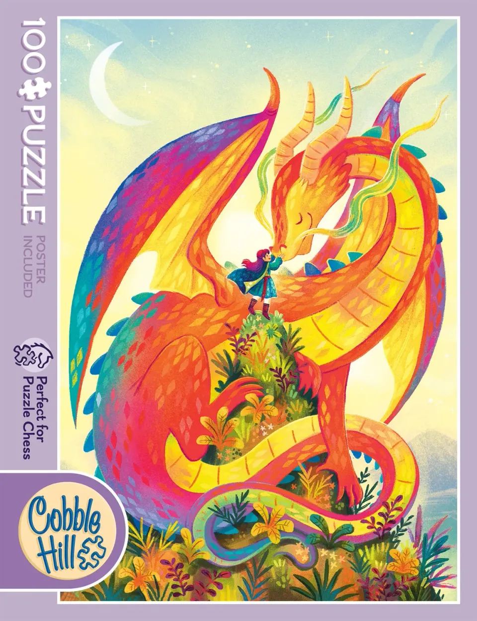 Cobble Hill Rainbow Dragon puzzle 100 piese fantezie