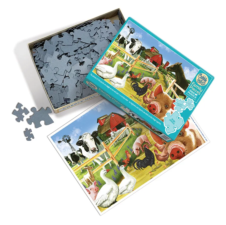 Cobble Hill Welcome to the Farm puzzle 350 piese familie