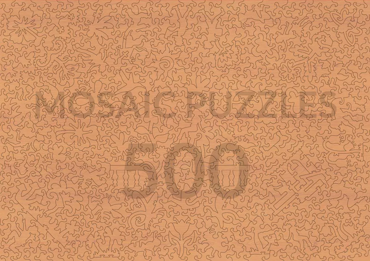 Mosaic Puzzles Ceci New York Frogs of Paradise puzzle lemn 500 piese junglă