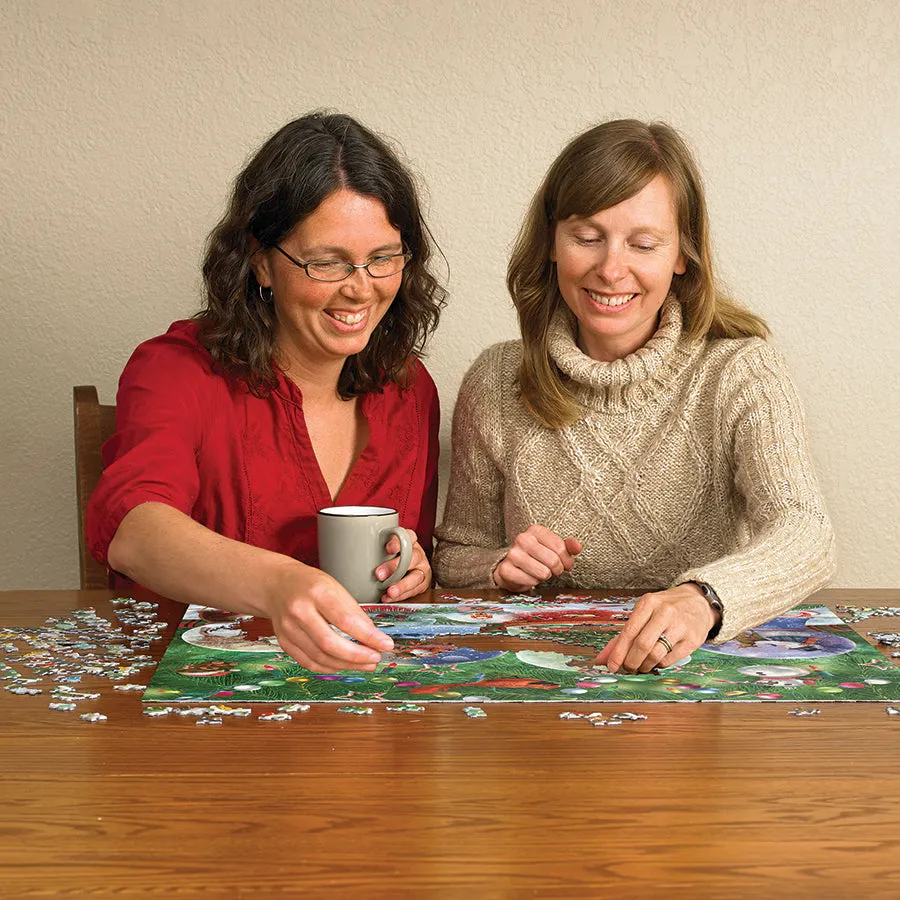 Cobble Hill Snow Globes puzzle 500 piese iarna