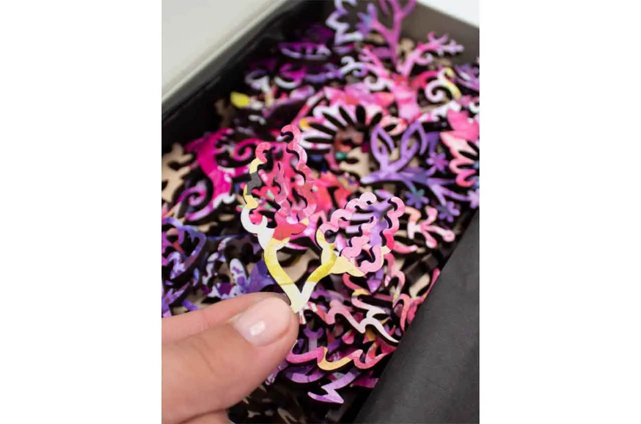 Mosaic Puzzles Orchid Bouquet puzzle lemn 500 piese flori
