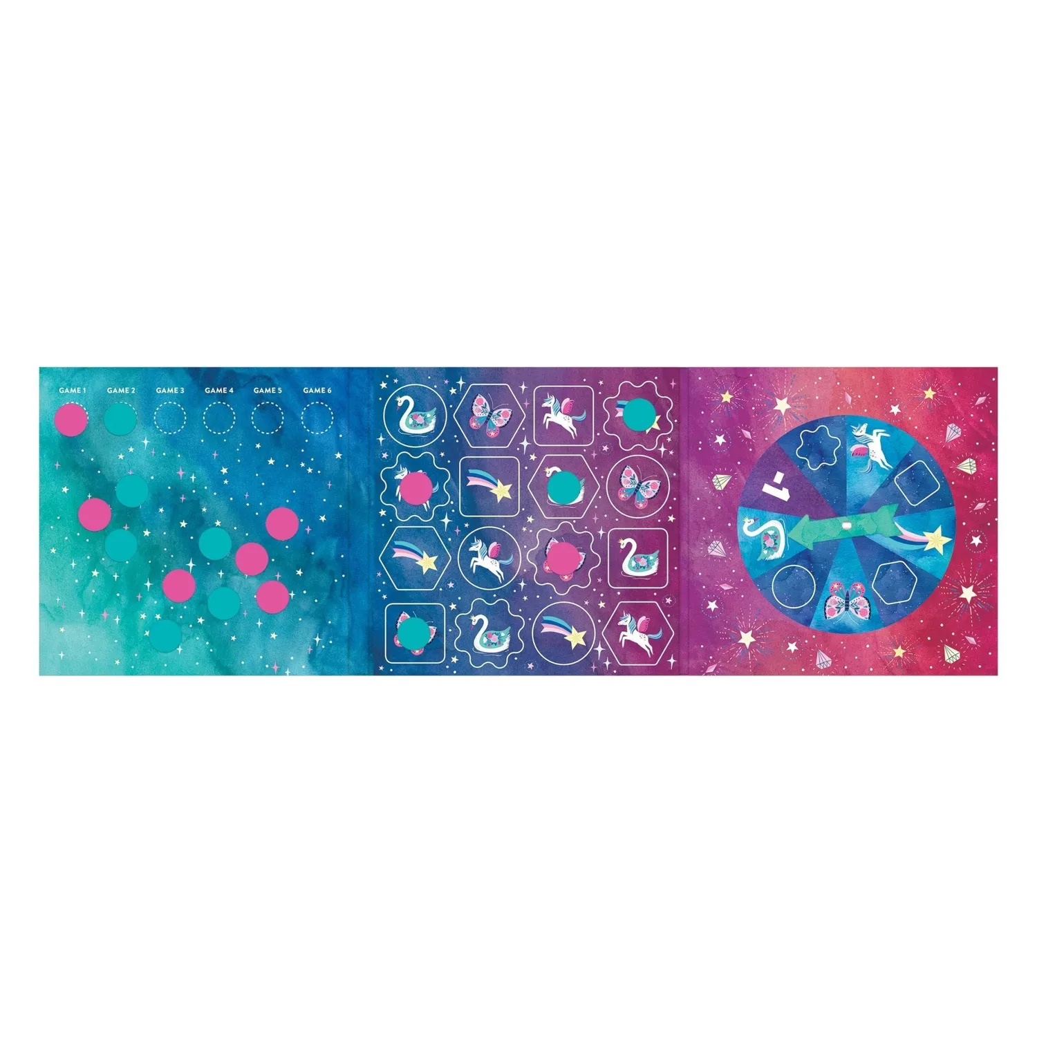 Mudpuppy Unicorn Magic joc magnetic 4 in linie 2 jucatori