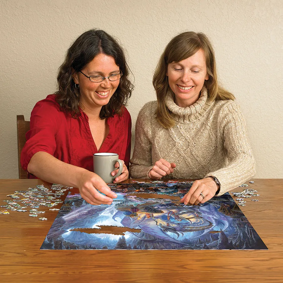 Cobble Hill Dragonforge puzzle 1000 piese fantasy dragon