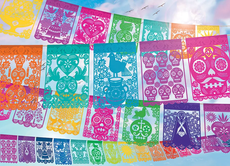 Cobble Hill Papel Picado puzzle 500 piese colorat