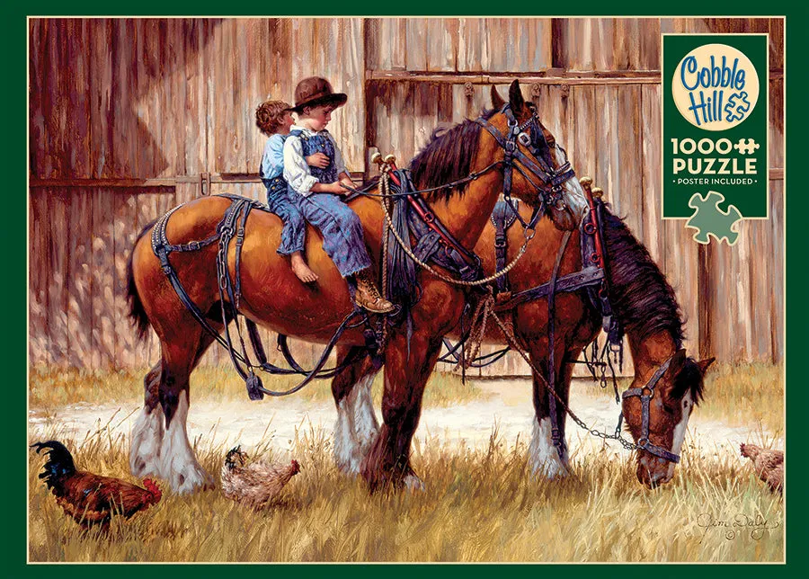 Cobble Hill Back to the Barn puzzle 1000 piese ferma