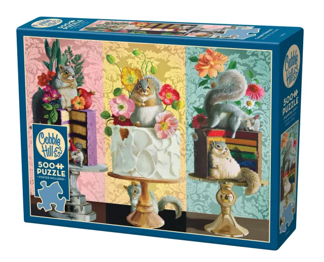 Cobble Hill Chubby Buddies puzzle 500 piese veverite
