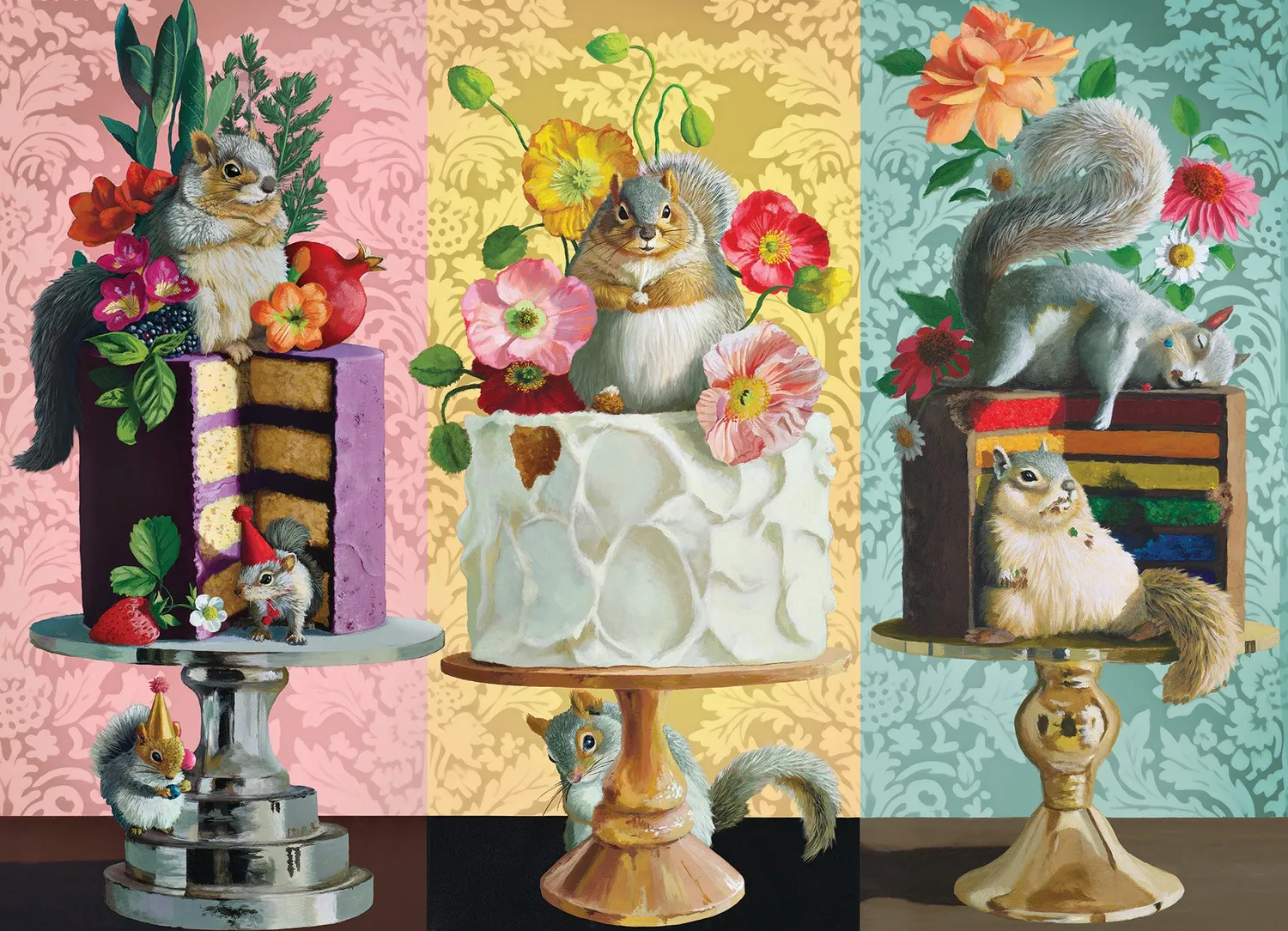Cobble Hill Chubby Buddies puzzle 500 piese veverite