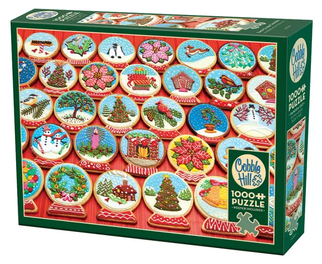 Cobble Hill Snow Globe Cookies puzzle 1000 piese Craciun