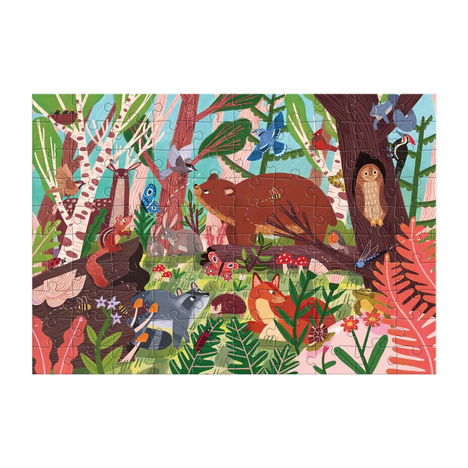 Mudpuppy Woodland World puzzle 100 piese animale