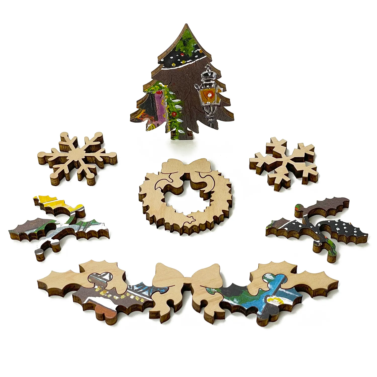 Hidden Piece Holiday House puzzle 538 piese Craciun