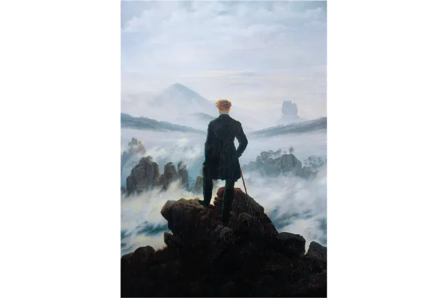 Mosaic Puzzles Wanderer Sea of Fog puzzle lemn 250 piese romantic