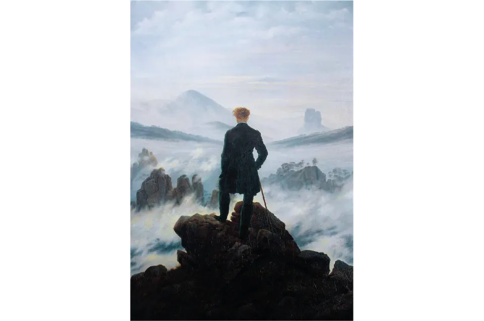 Mosaic Puzzles Wanderer Sea of Fog puzzle lemn 250 piese romantic