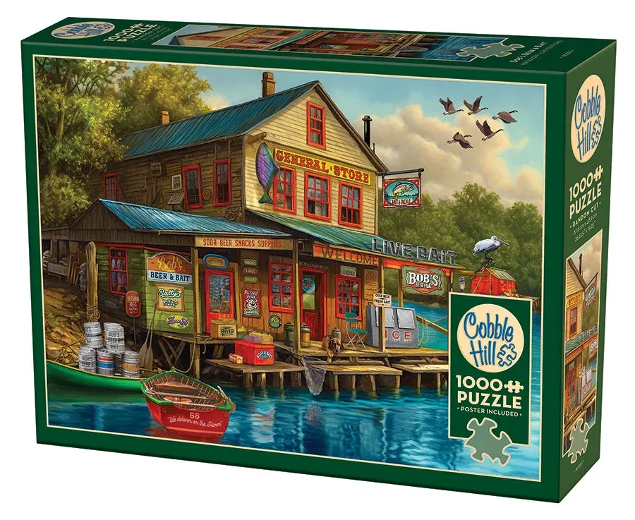 Cobble Hill Bob's Beer & Bait puzzle 1000 piese pescuit