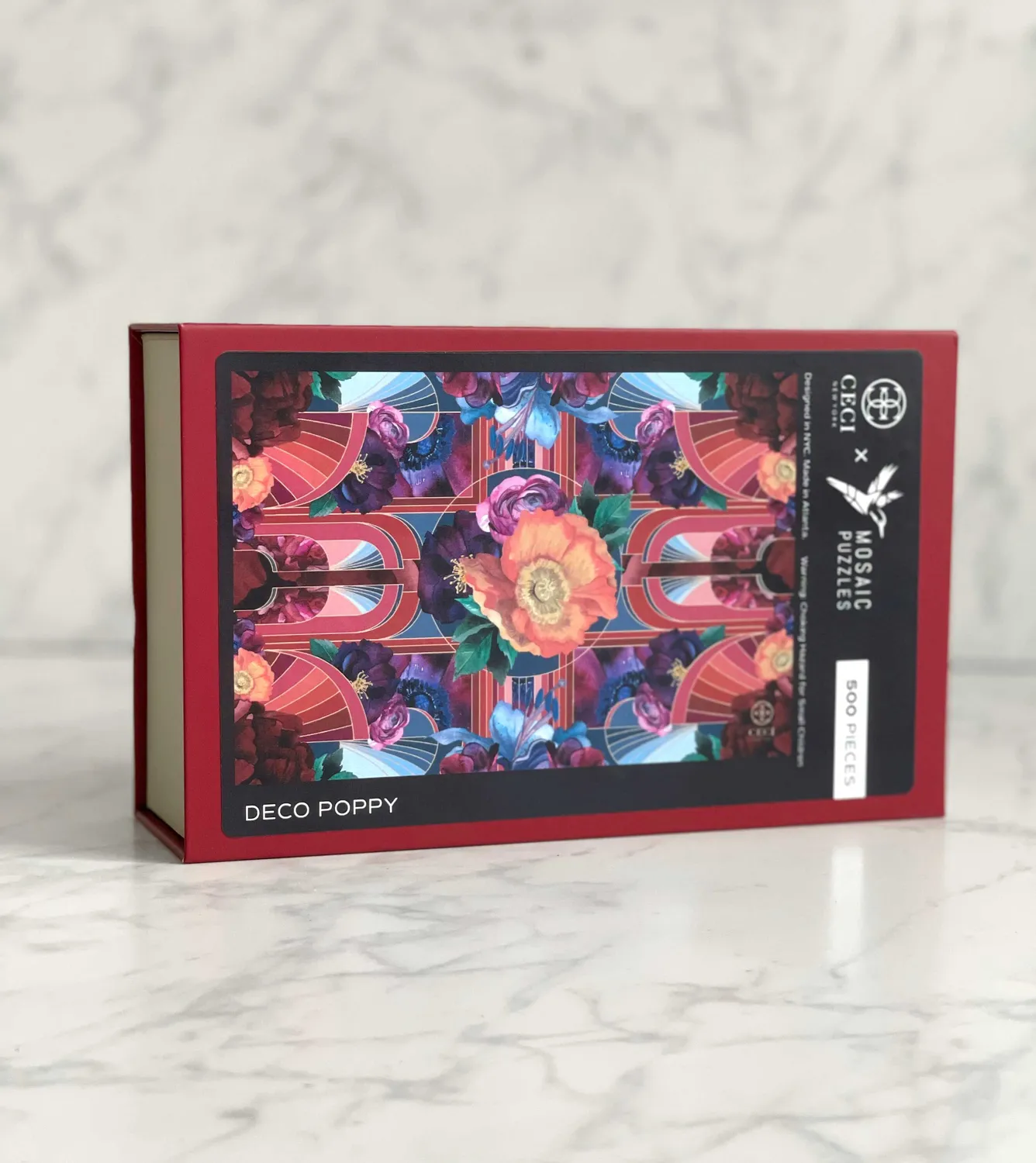 Mosaic Puzzles Deco Poppy puzzle lemn 500 piese floral