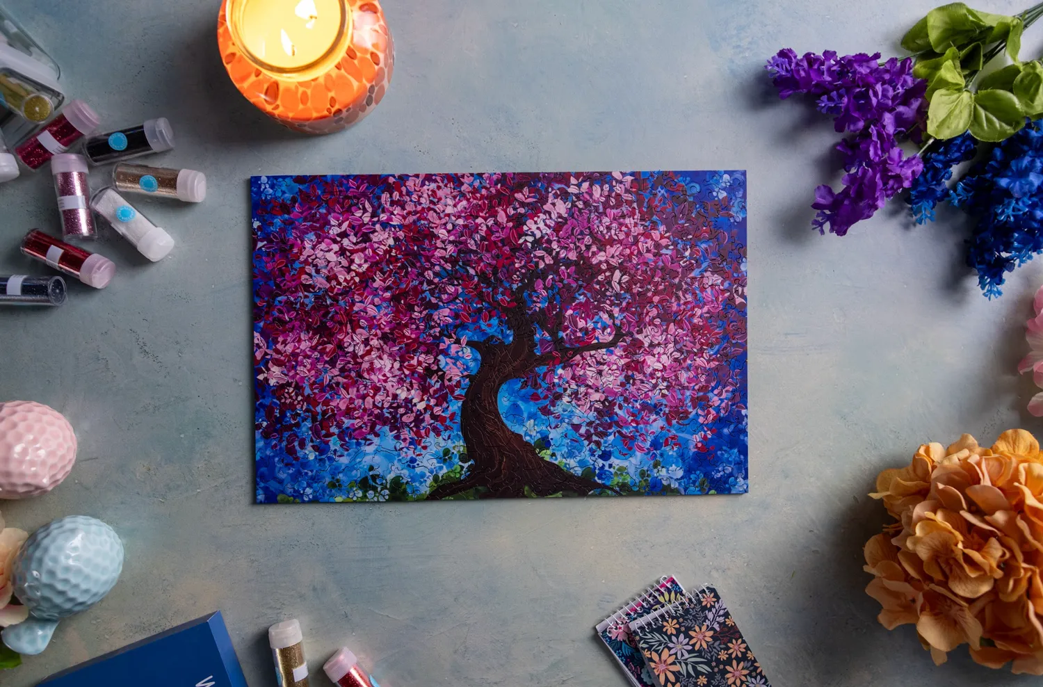 Mosaic Puzzles Spring Tree puzzle din lemn 500 piese floral