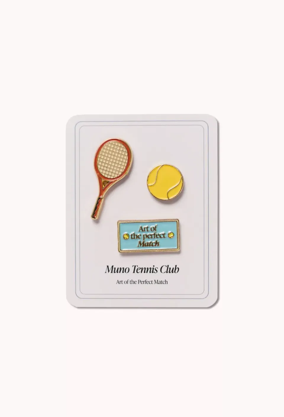 Muno Tennis Club Perfect Match set insigne 3 piese email